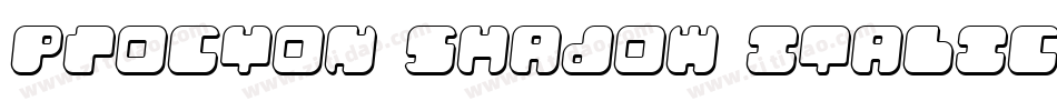 Procyon Shadow Italic字体转换